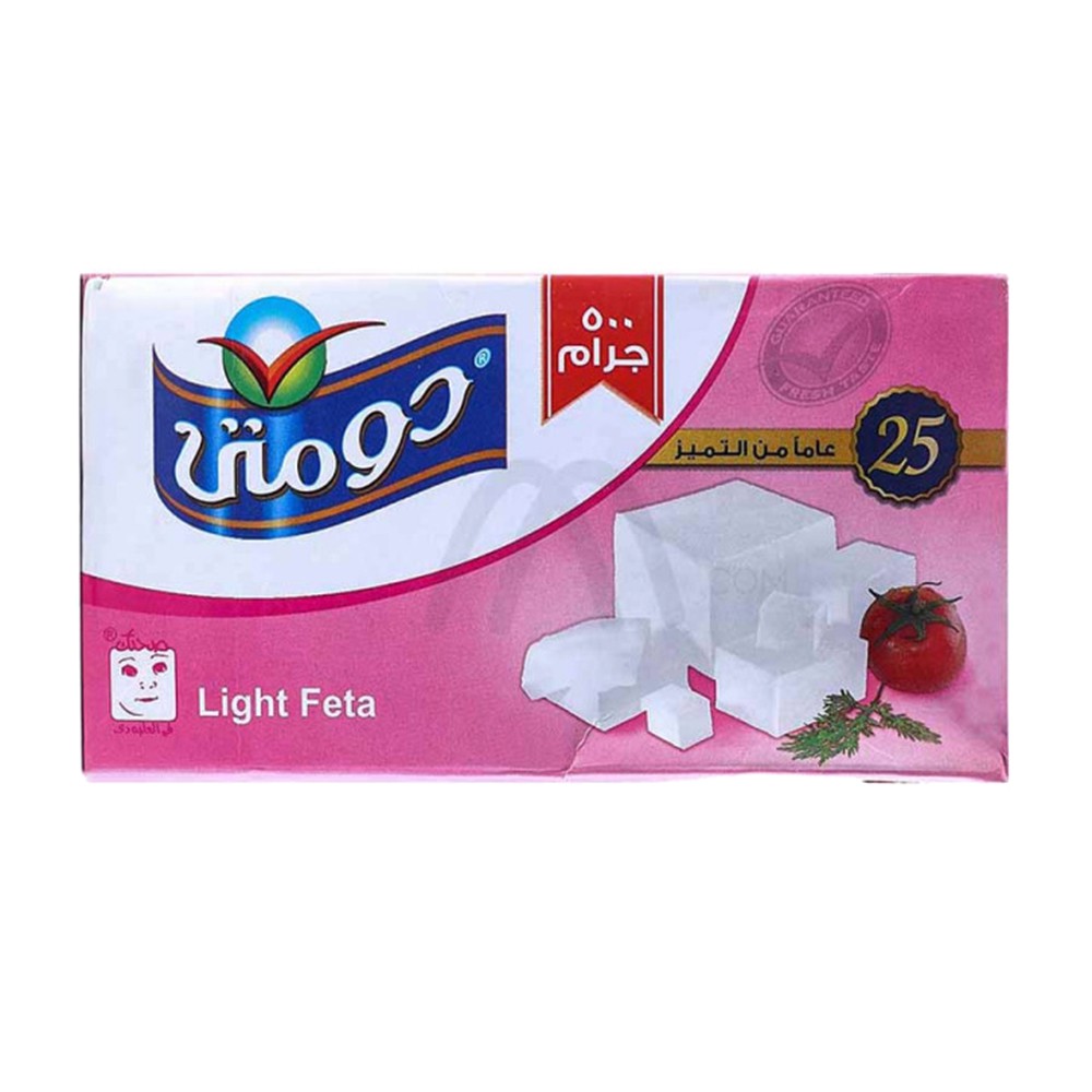 Domty Feta Plus Light Cheese TPack500g Metro Markets