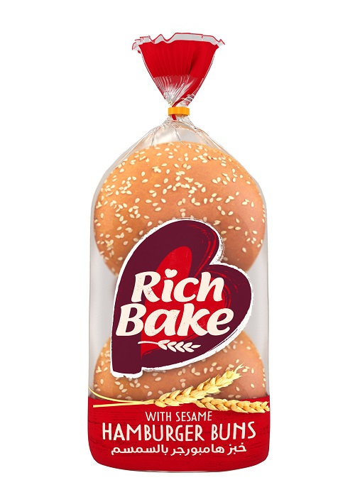 Rich Bake Sesame Hamburger Bun 60g Metro Markets