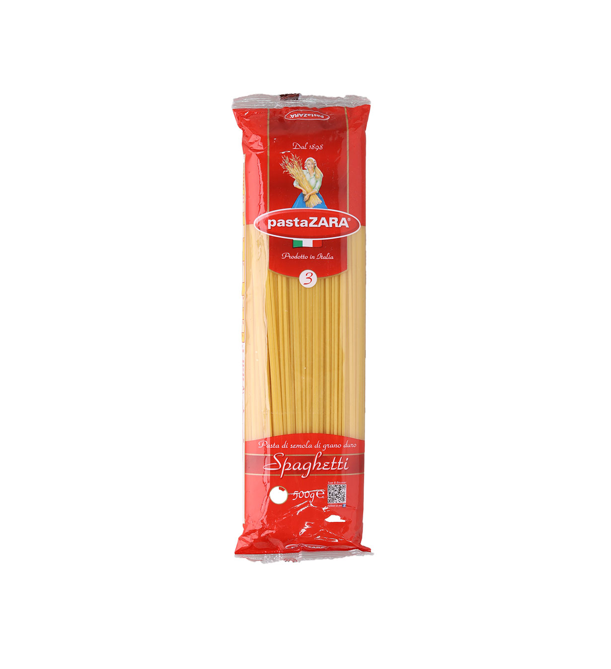 Pasta Zara Spaghetti No.3 500g Metro Markets