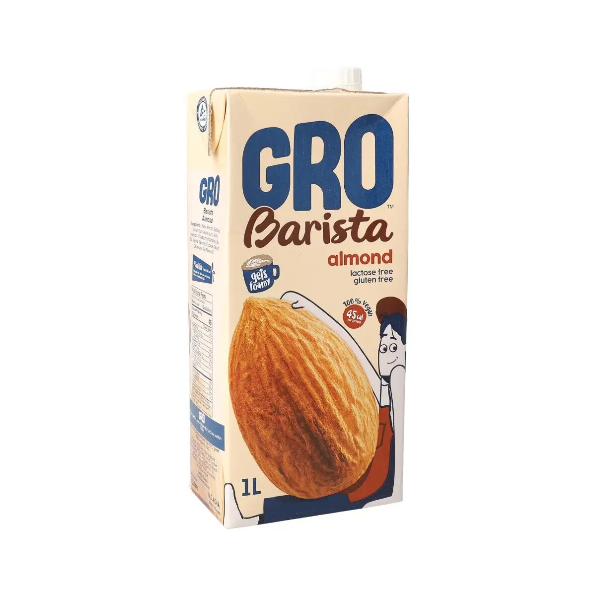 Gro Barista Almond Milk 1l Metro Markets